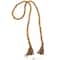 6.5ft. Brown Mango Wood Handmade Beaded Garland with Tassel